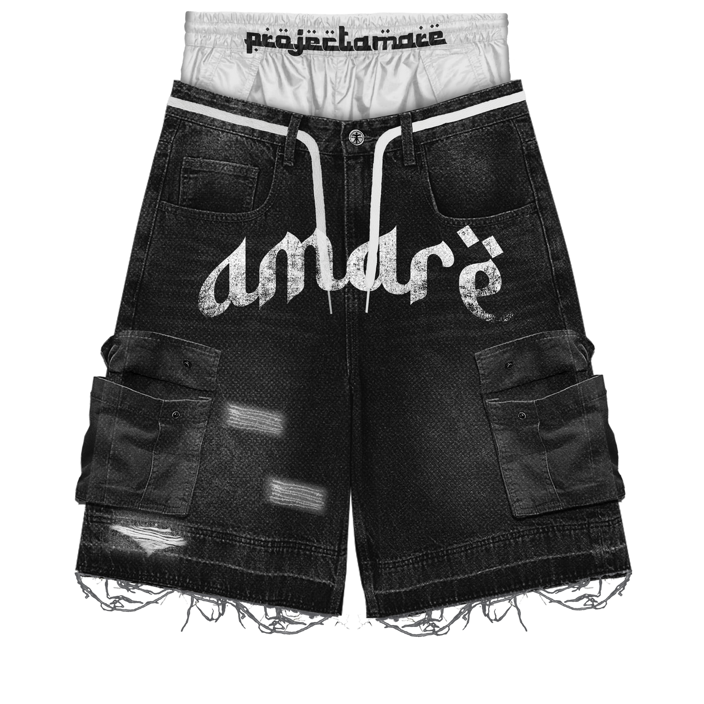 ProjectAmaré Distressed Jorts