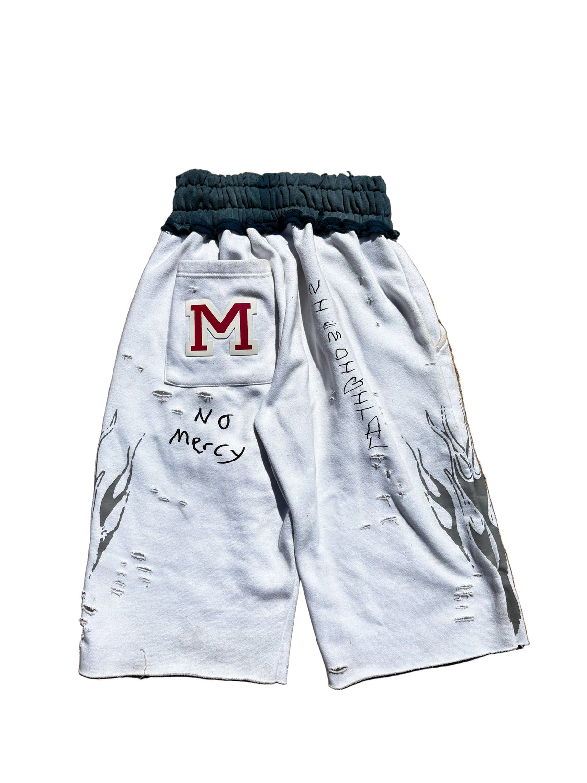 White Mercy Shorts