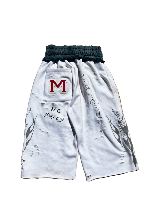 White Mercy Shorts