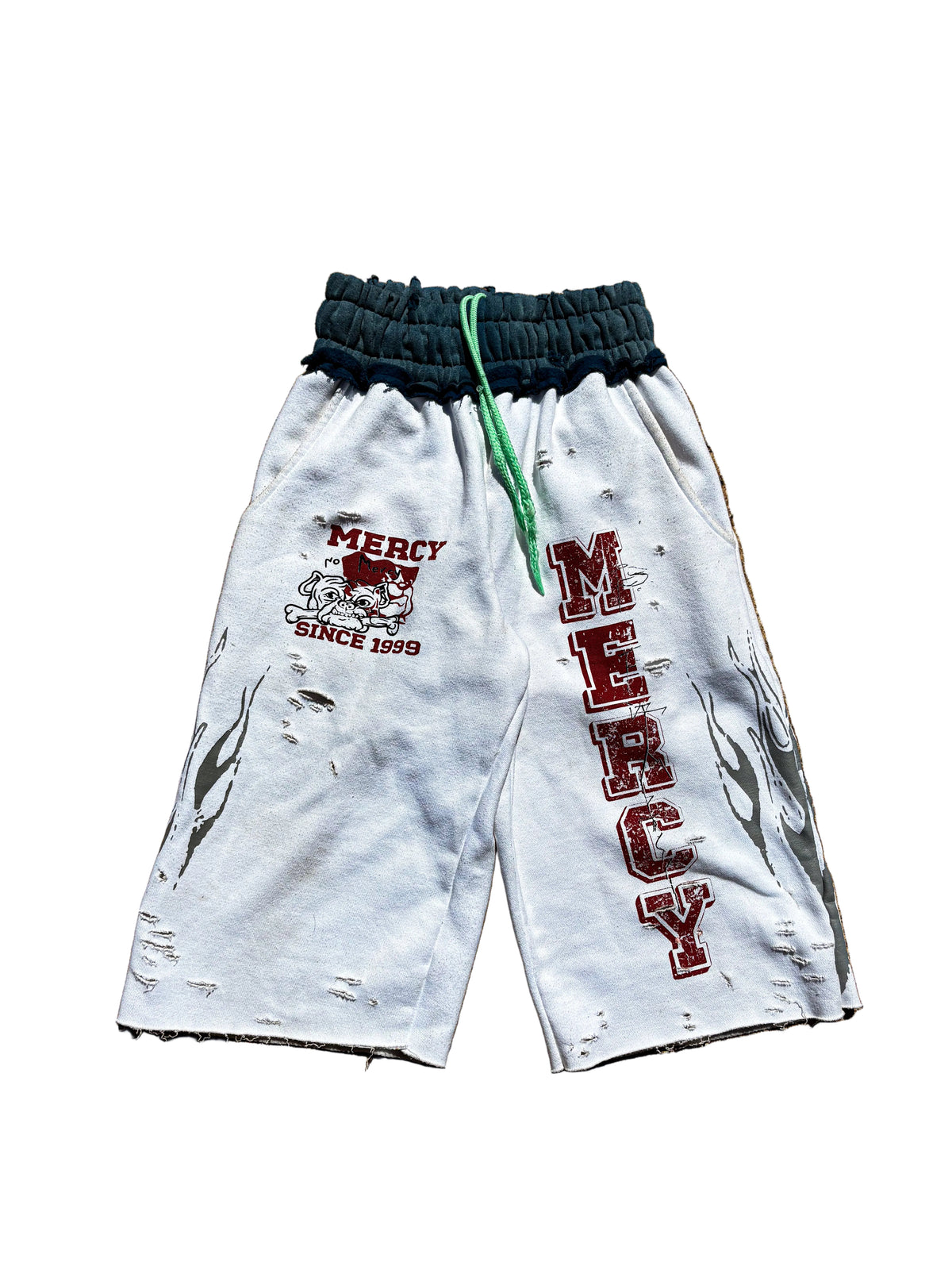 White Mercy Shorts
